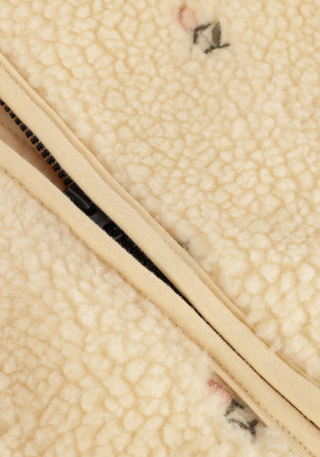 Ecru LIL' ATELIER Zomerjassen NBFNALO LOOSE SHERPA JACKET LIL - large