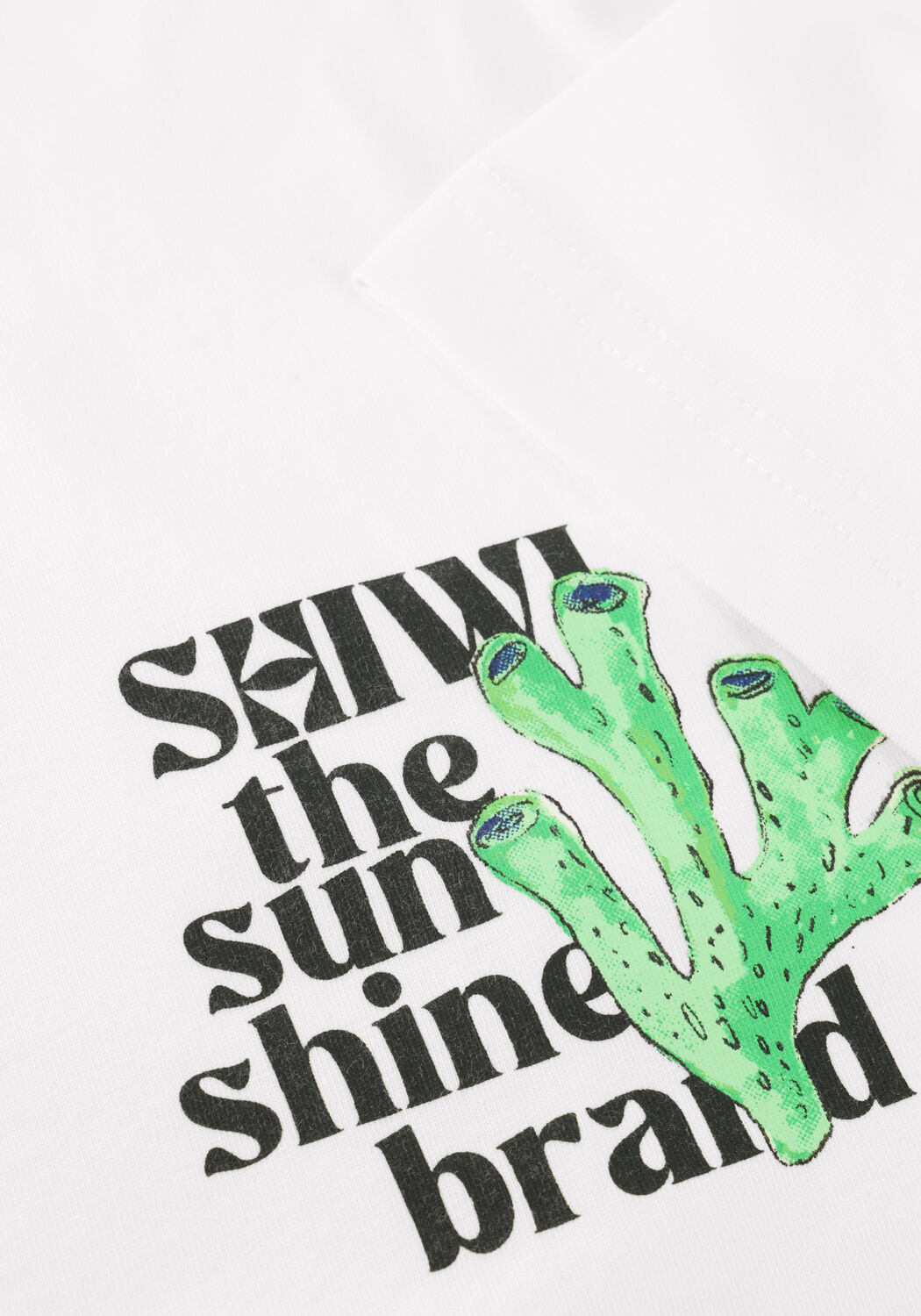 Witte SHIWI Polo / T-shirt LIAM REGULAR FIT PAINTED CORAL T-SHIRT - large