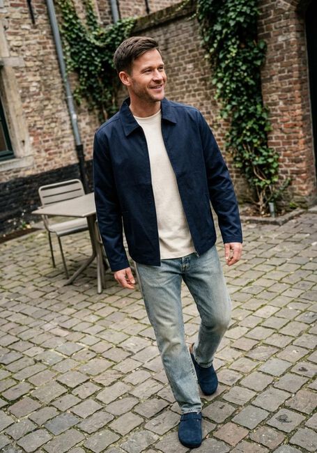 Donkerblauwe JC RAGS Overshirt OVERSHIRT DANNY - large