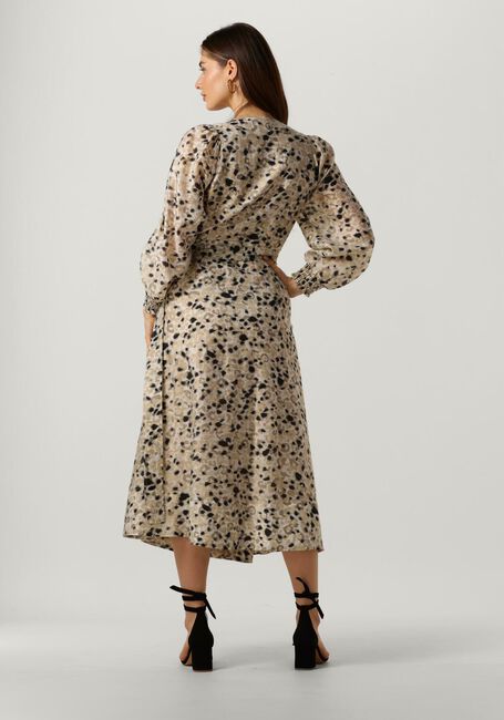 Beige SECOND FEMALE Midi jurk GAURA WRAP DRESS - large