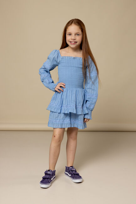 Lichtblauwe LOOXS 10sixteen Mini jurk 2512-5828 - large