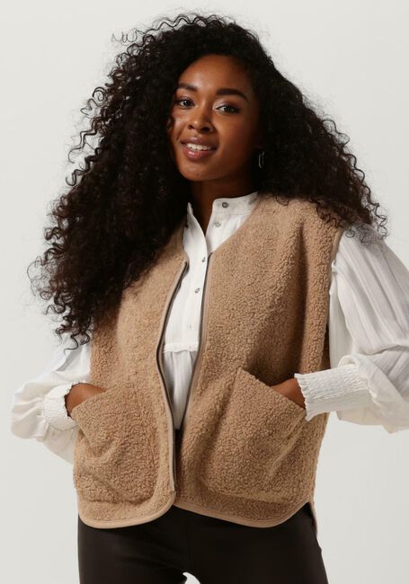 Camel KNIT-TED Gilet TASHA JACKET - large