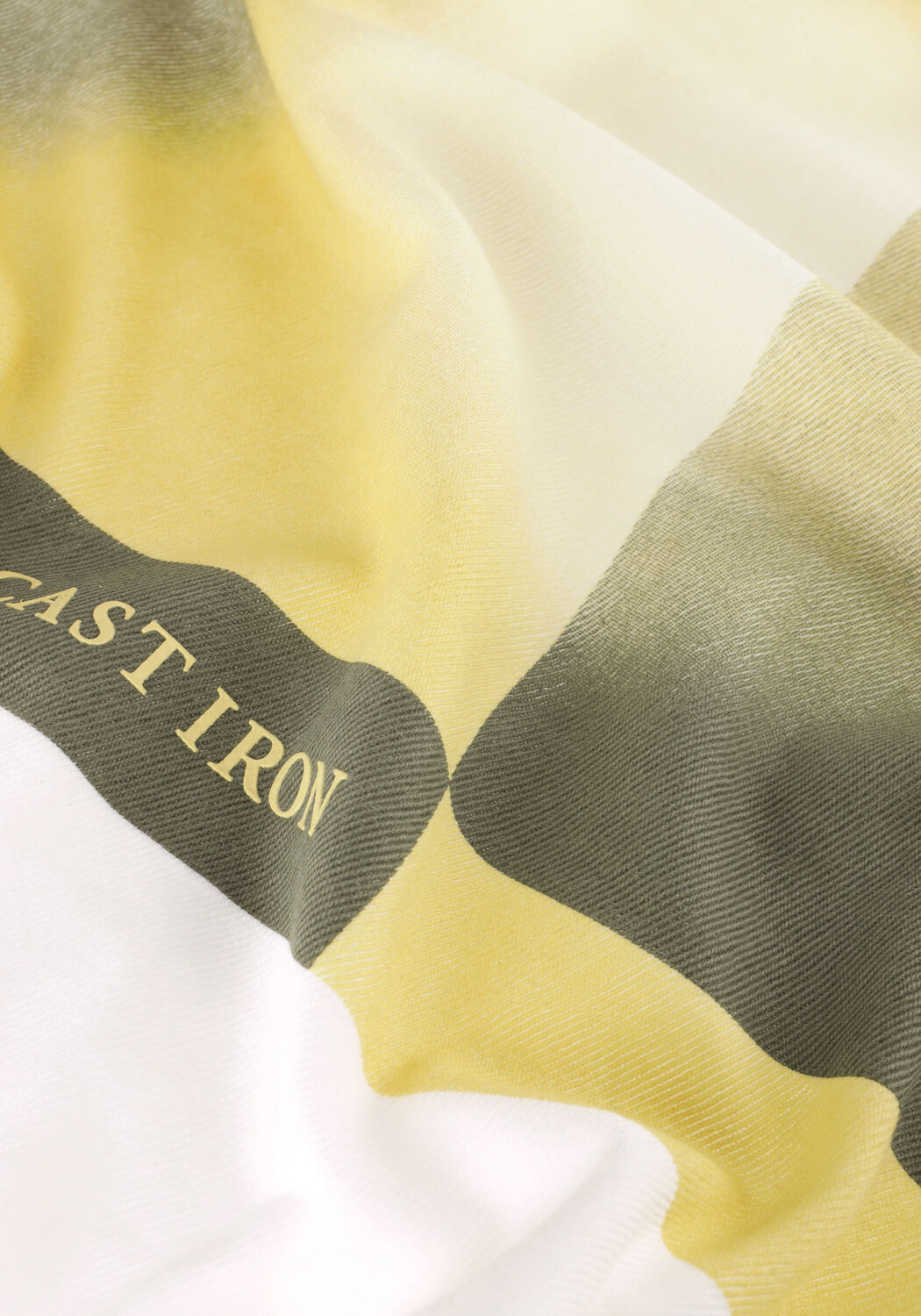 Lichtgrijze CAST IRON T-shirt SHORT SLEEVE R-NECK REGULAR FIT TWILL - large