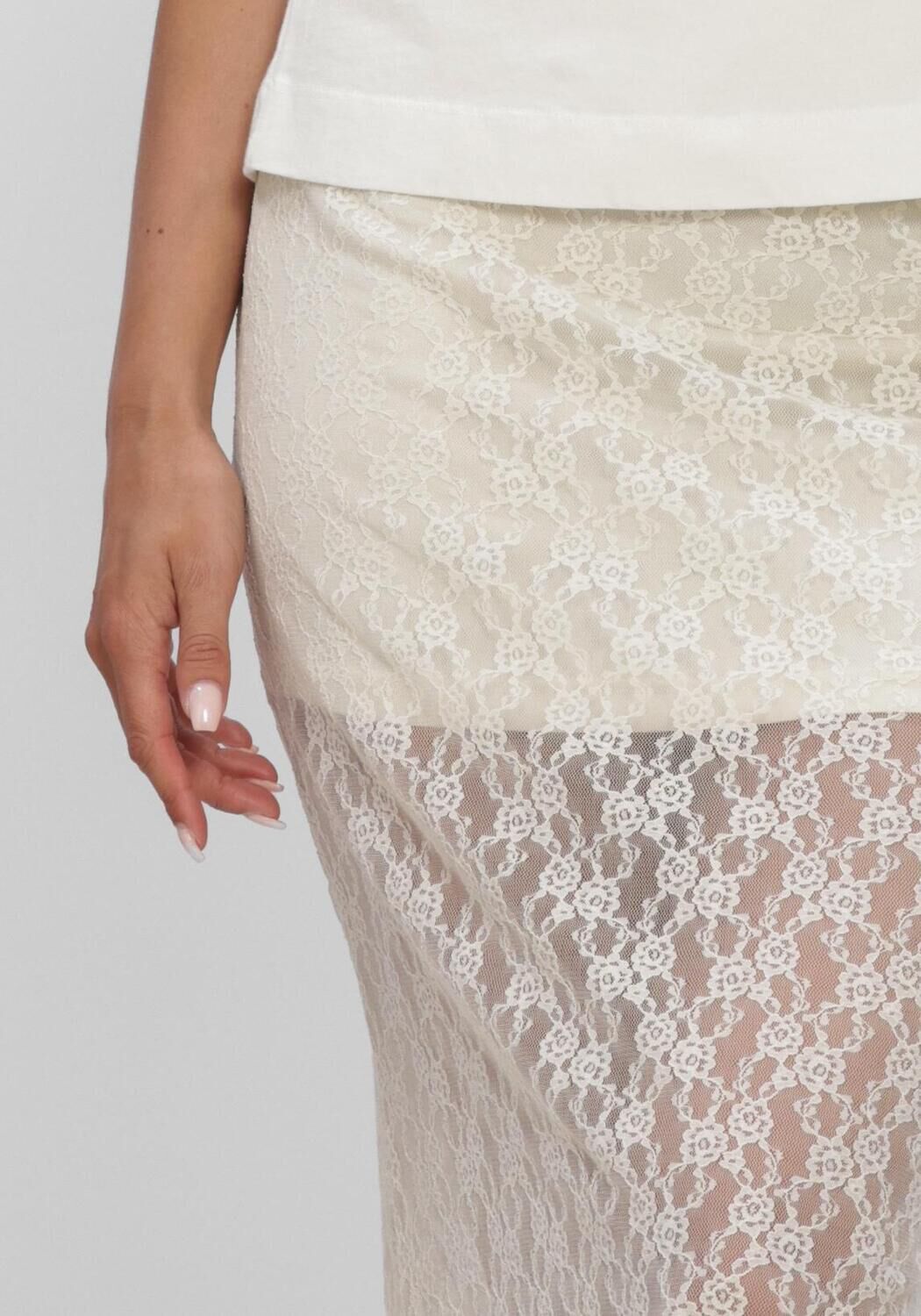 Rode Y.A.S. Maxirok YASKARINAHW LONG LACE SKIRT KA - large