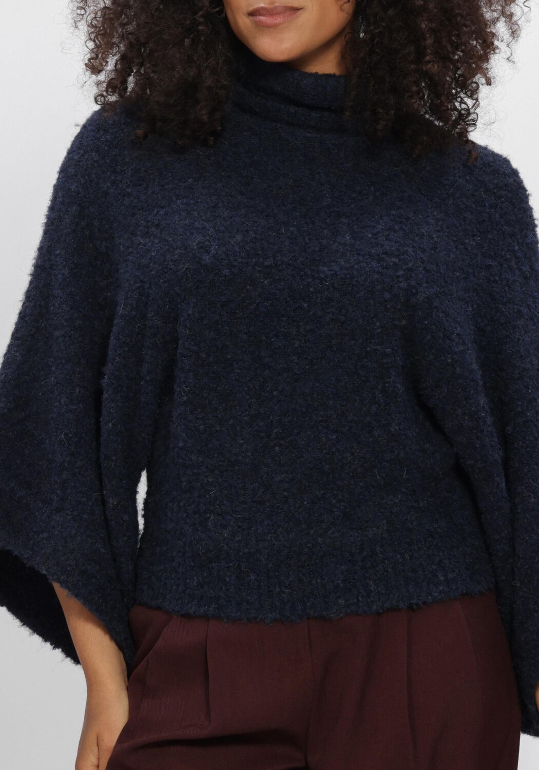 AIMEE THE LABEL Dames Truien & Vesten Namibiaw6 Knitted Sweater Donkerblauw
