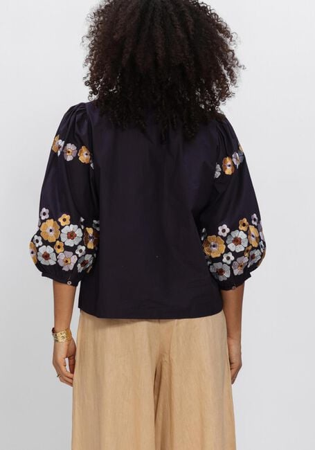 Donkerblauwe ANTIK BATIK Blouses AMANTINA BLOUSE - large