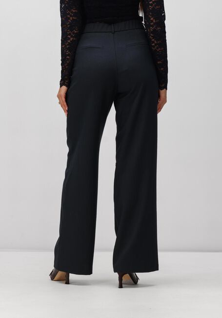 Donkerblauwe NEO NOIR Wijde broek EMMETT MELANGE PANTS - large