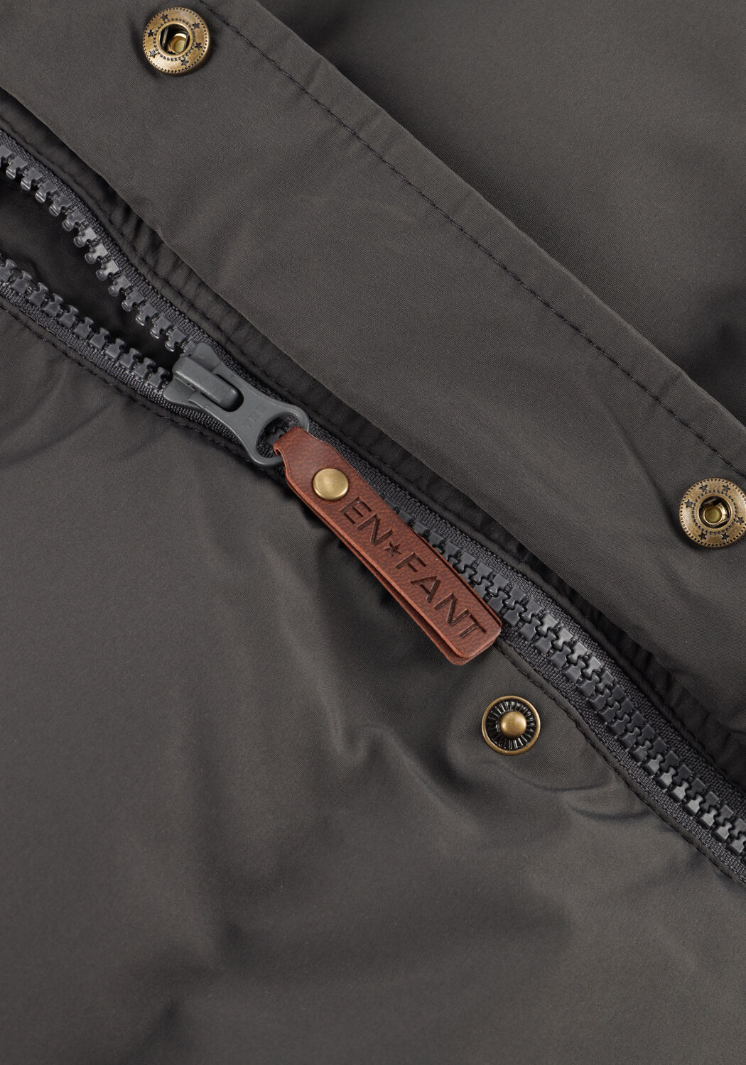 Donkergrijze ENFANT Gewatteerde jas QUILTED JACKET - large