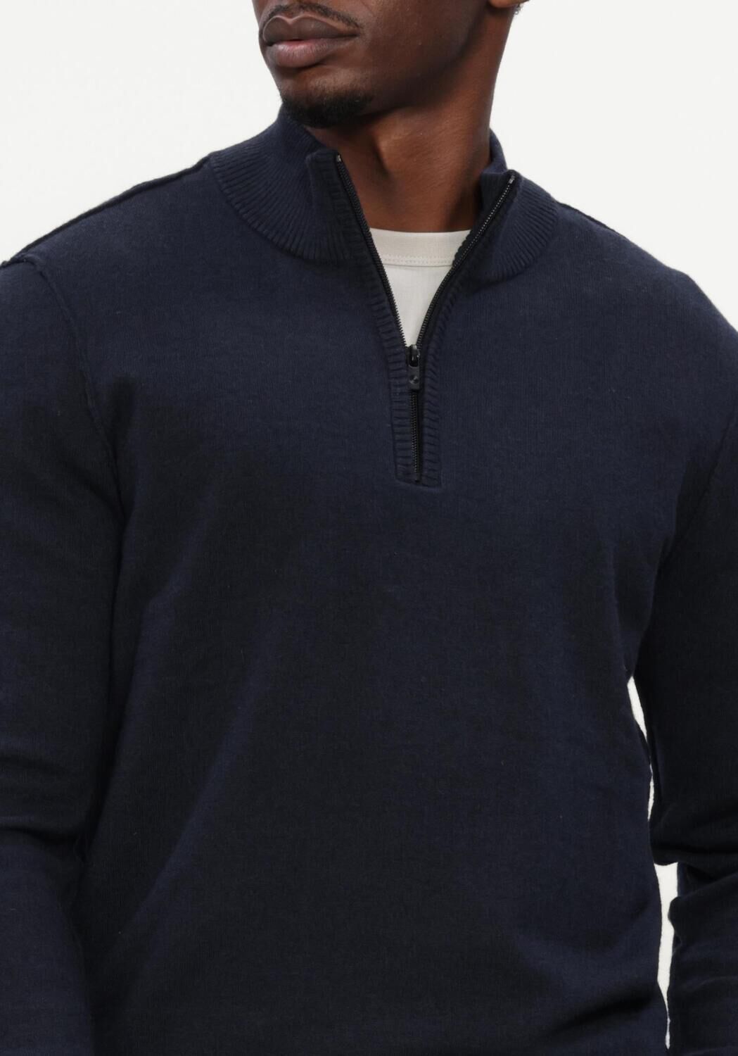 Donkerblauwe BLUE INDUSTRY Trui KNITWEAR - large