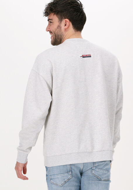 Lichtgrijze TOMMY JEANS Sweater TJM COLLEGE ARCHIVE CREW - large