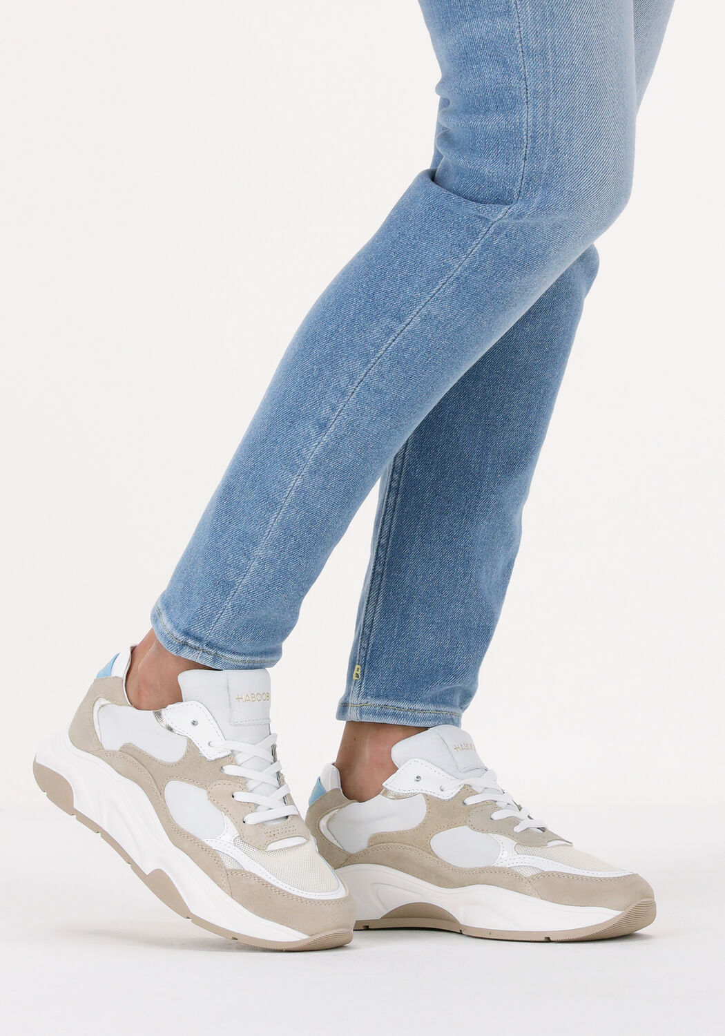 Beige HABOOB Lage sneakers P7203 - large