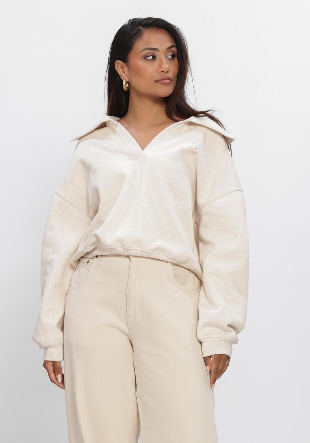 Beige NUKUS Sweater NICKY PULLOVER - large