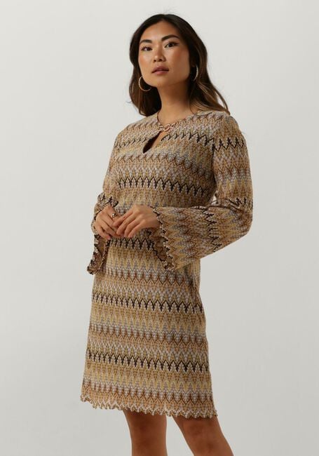 Beige ANA ALCAZAR Mini jurk TUNIC DRESS - large