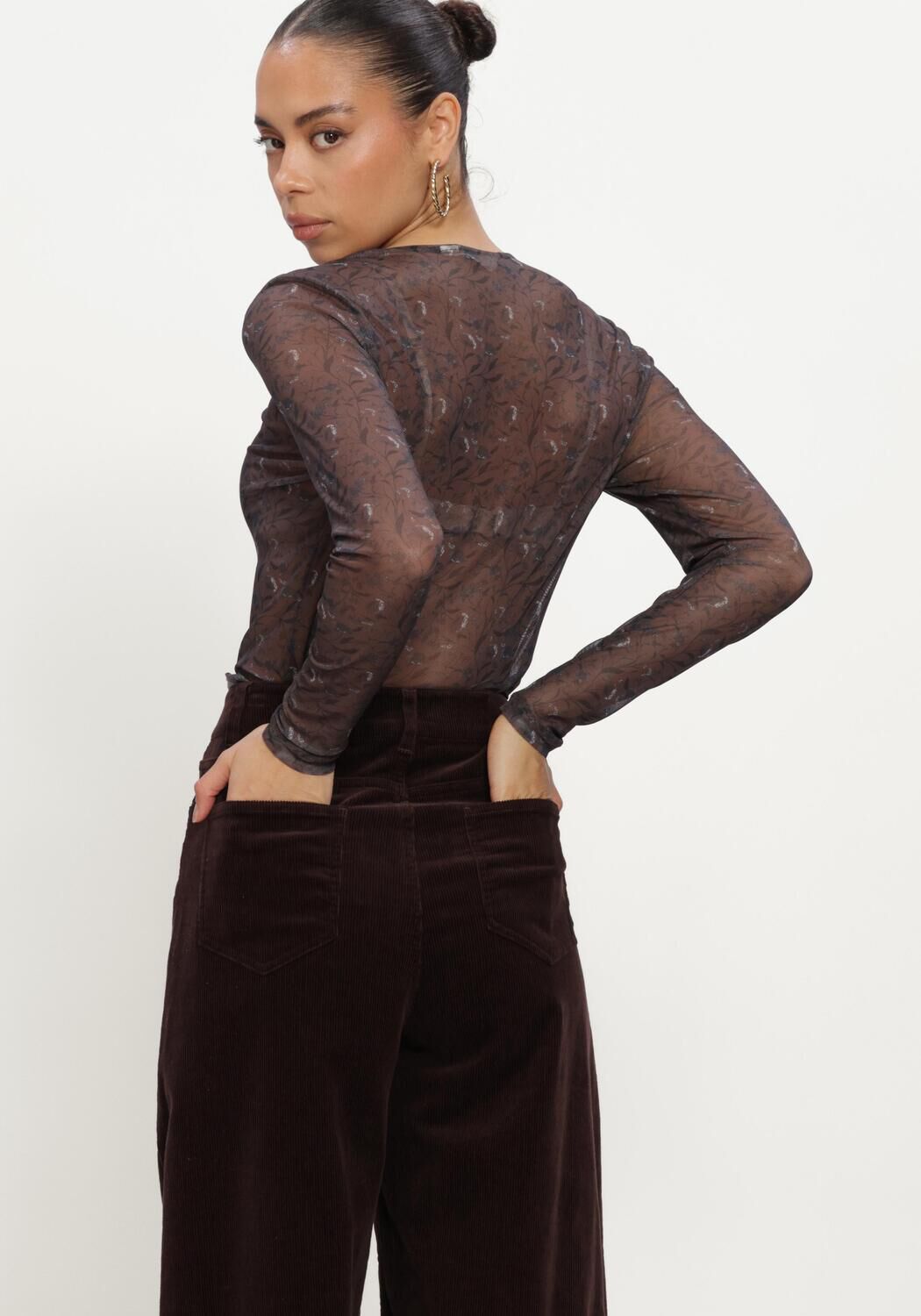 Bruine MSCH COPENHAGEN Top MSCHJANIE ILLENORA TOP - large