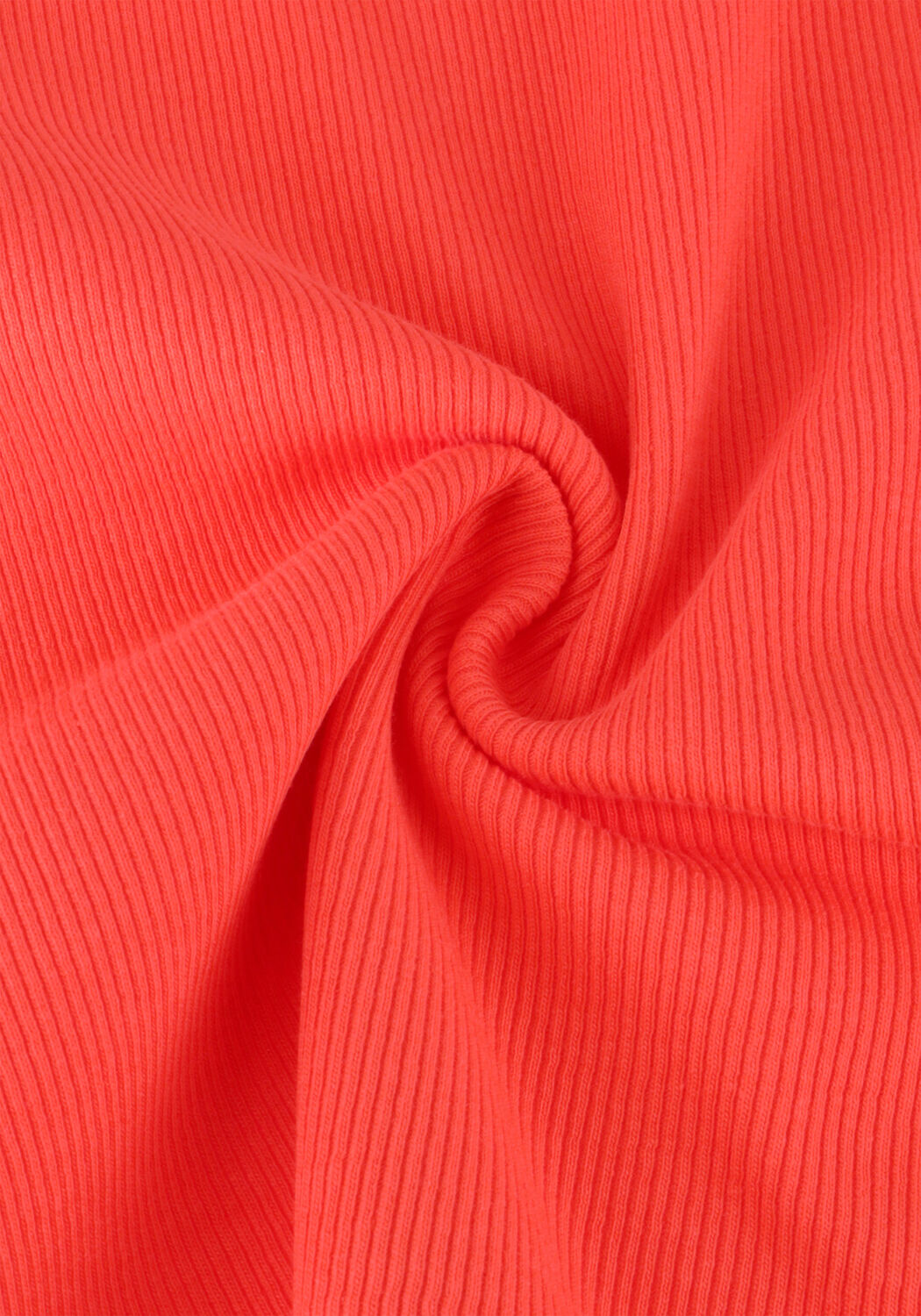 Rode TOMMY JEANS T-shirt TJW SLIM ESSENTIAL RIB SS EXT - large