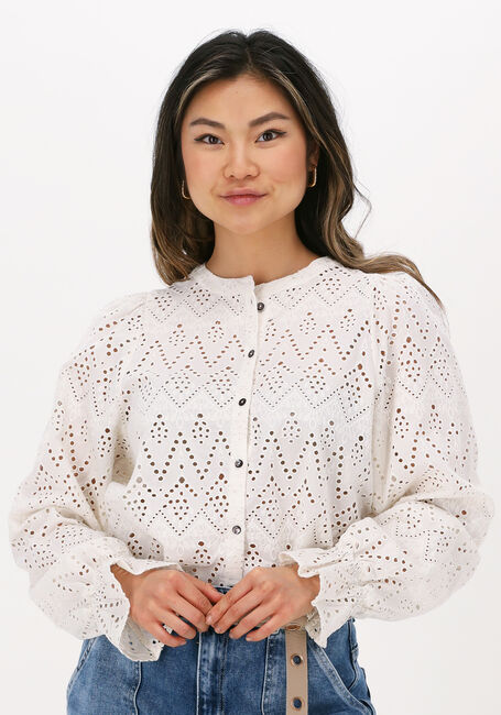 Witte BY-BAR Blouse SAMMIE EMBROIDERY BLOUSE - large