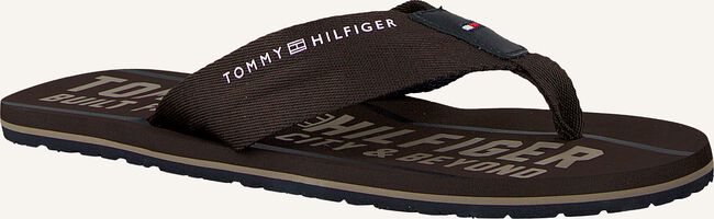 Bruine TOMMY HILFIGER Teenslippers SMART TH BEACH SANDAL Bruine TOMMY HILFIGER Teenslippers SMART TH BEACH SANDAL - large