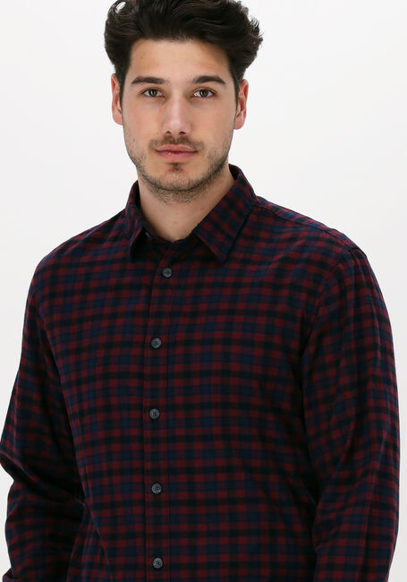 Bordeaux SELECTED HOMME Casual overhemd SLHSLIMISAC SHIRT LS CHECK W C - large