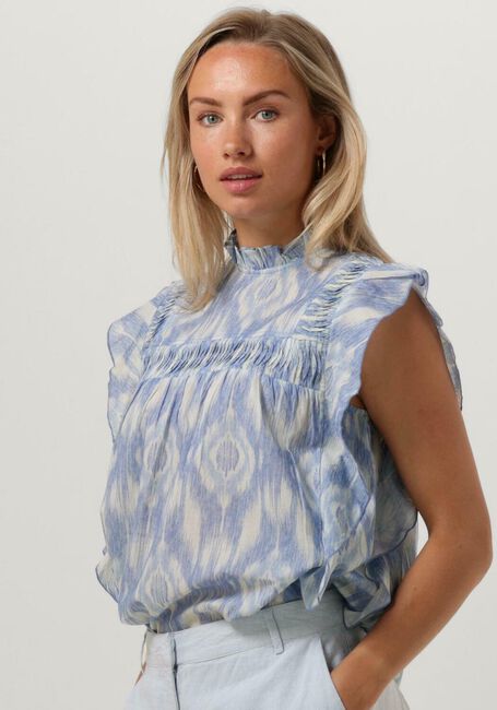 Blauwe CIRCLE OF TRUST Blouse LIVANA BLOUSE - large