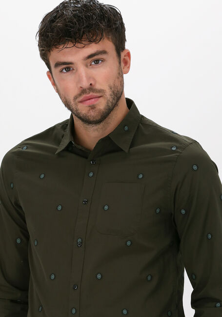 Groene SCOTCH & SODA Casual overhemd 163339 - FIXED POCHET FIL COUP - large