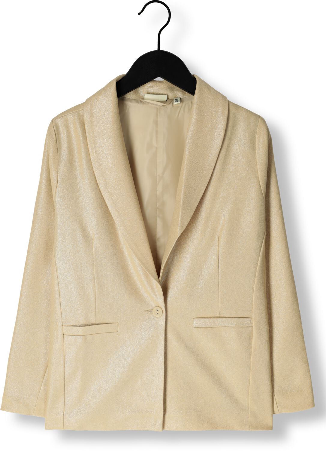 LIKE FLO Meisjes Blazers Metallic Crepe Blazer Beige