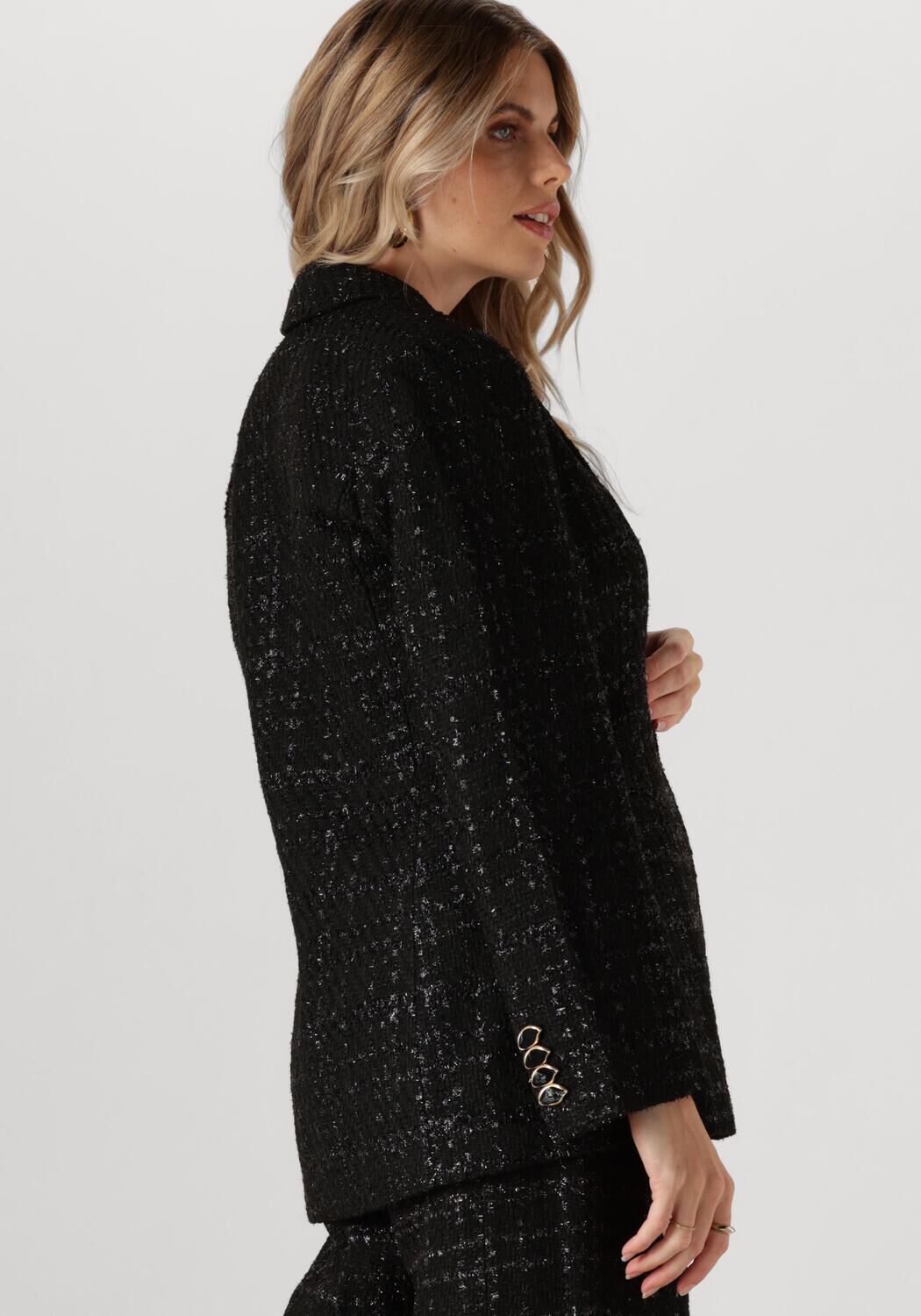 FABIENNE CHAPOT Dames Blazers Cher Tweed Blazer Zwart