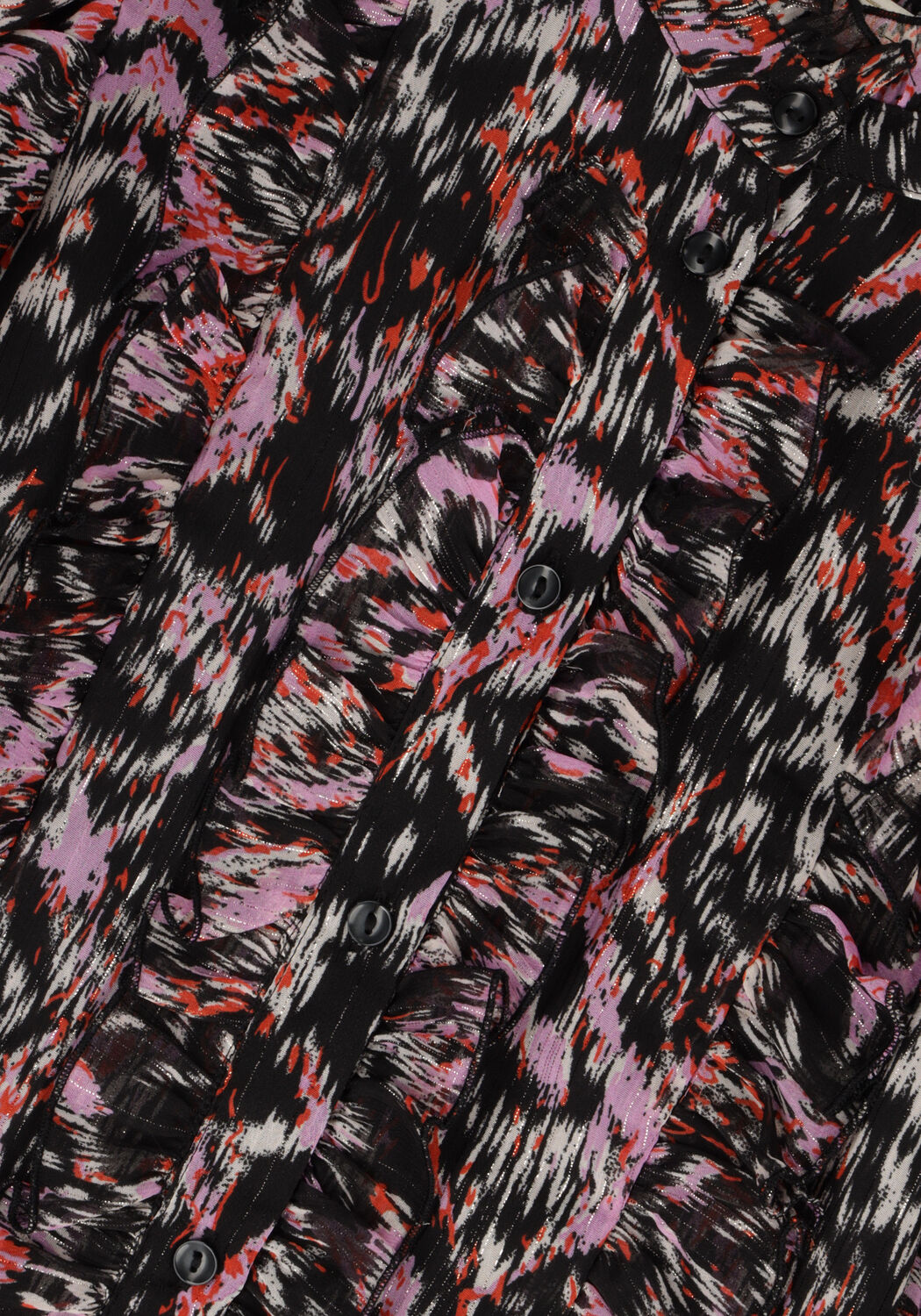 Zwarte NOTES DU NORD Blouses FABIOLA LUREX TOP - large