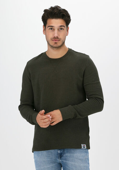 Olijf TOMMY JEANS Trui TJM WAFFLE SNIT - large