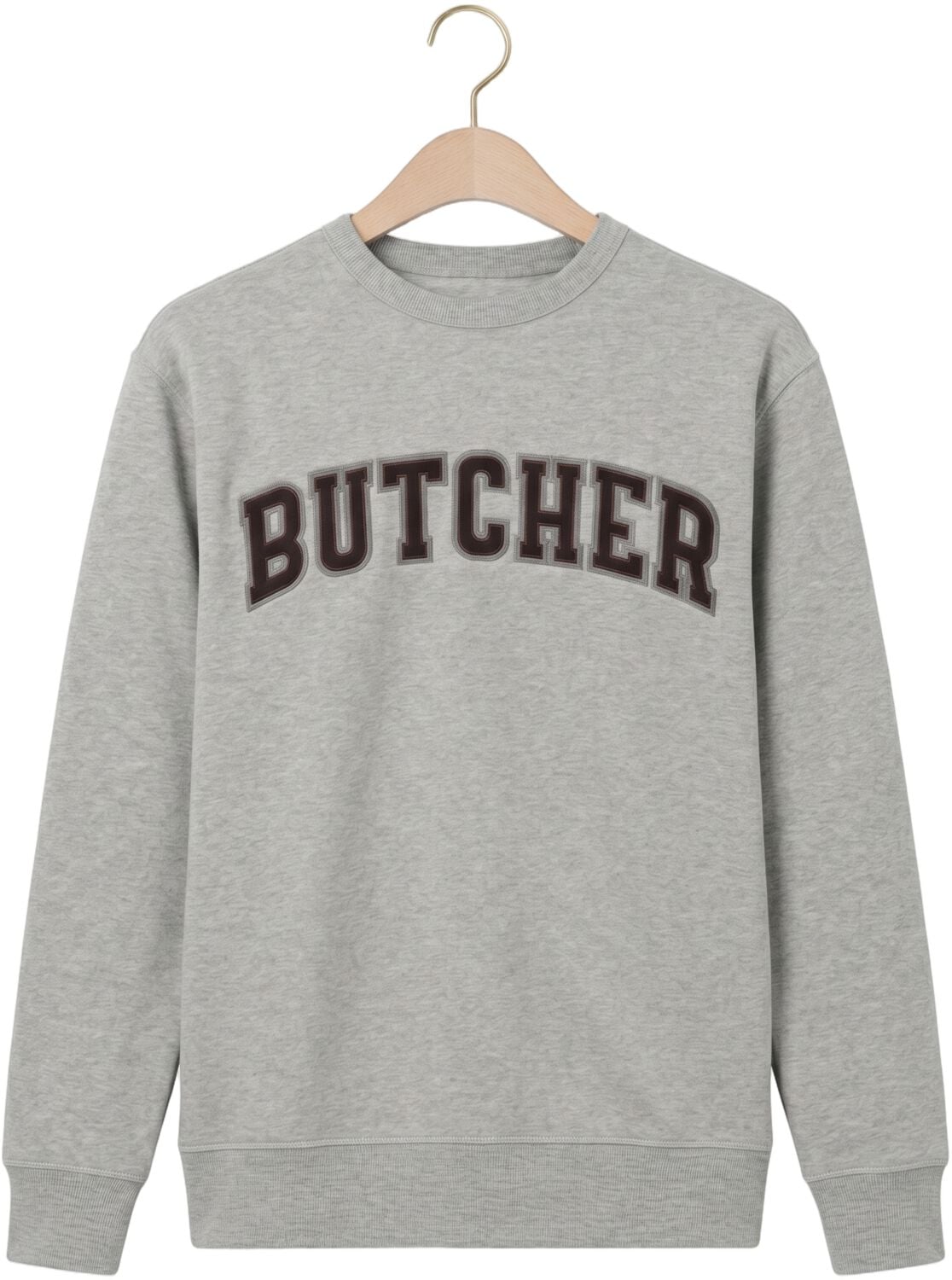 BUTCHER OF BLUE Heren Truien & Vesten Butcher Crew Lichtgrijs