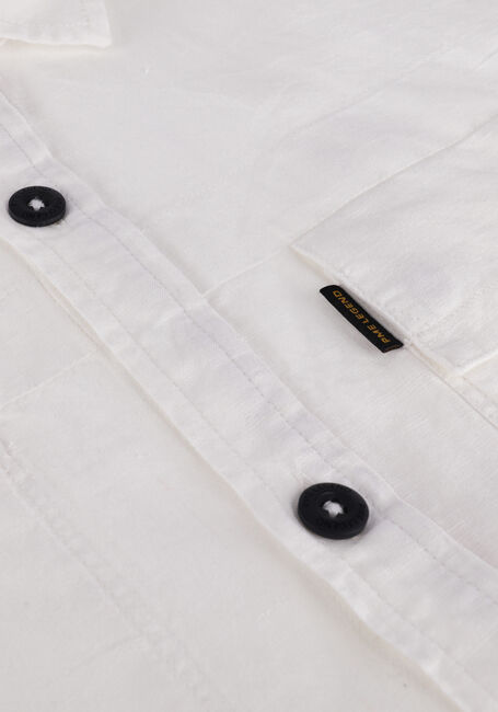 Witte PME LEGEND Casual overhemd SHORT SLEEVE SHIRT CTN/LINEN - large