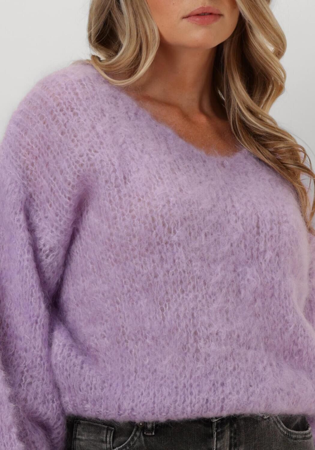 AMERICAN DREAMS Dames Truien & Vesten Milana Ls Mohair Knit Lila