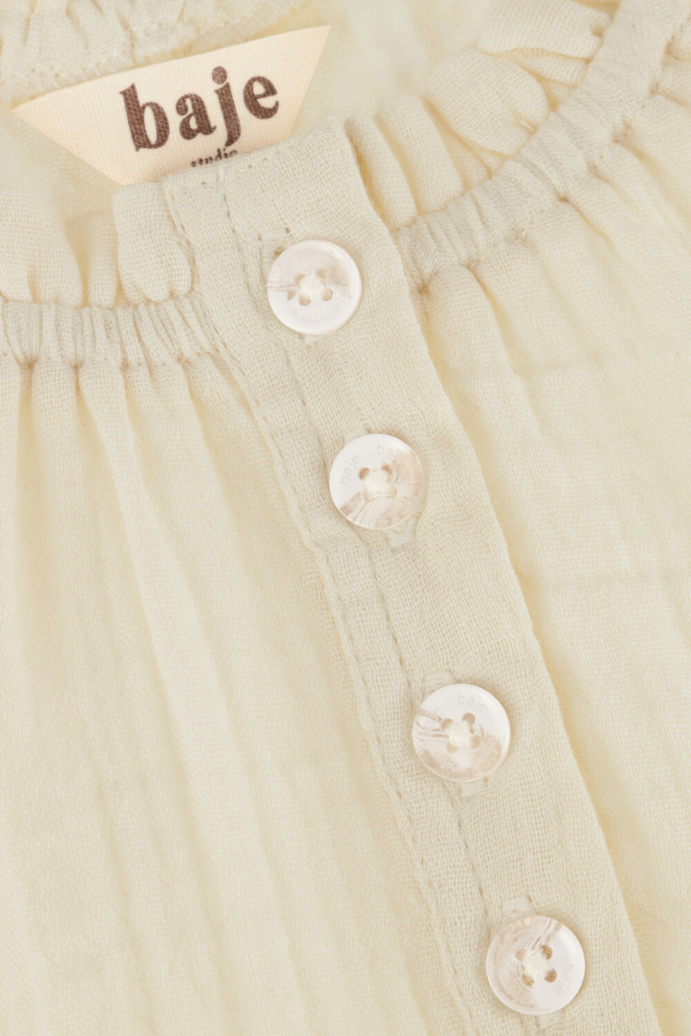 Ecru BAJE STUDIO Mini jurk NOVA - large