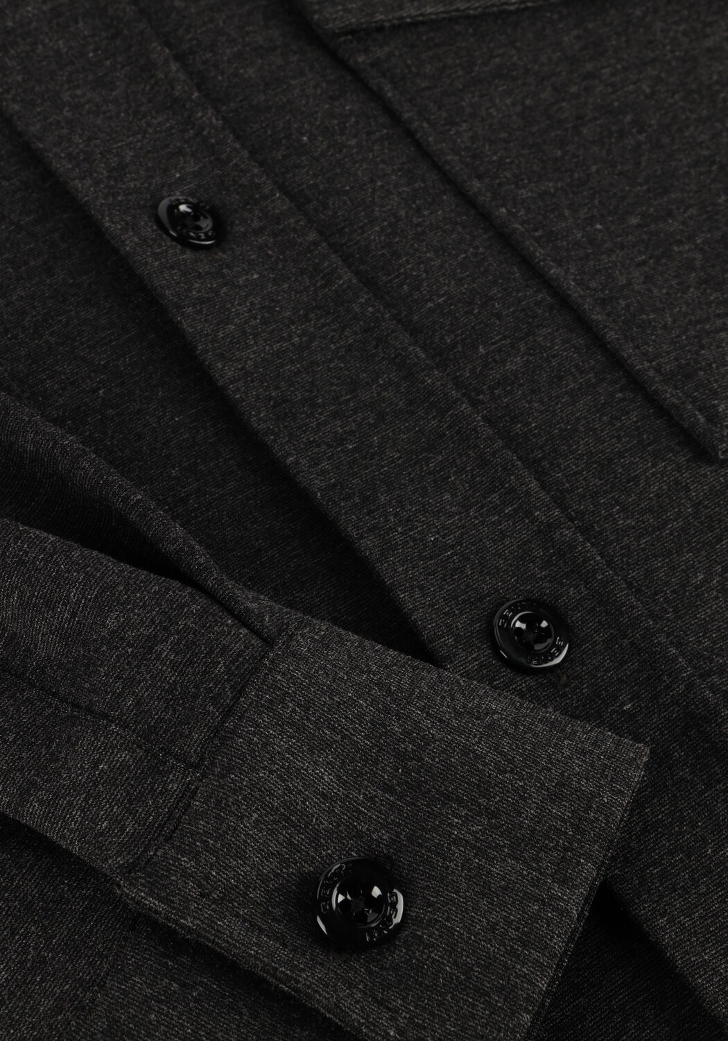 Donkergrijze GENTI Overshirt MIDTOWN RELAXED FIT - large