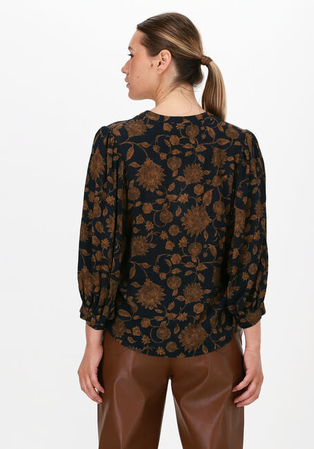 Zwarte BY-BAR Blouses RIKKI LS GOLDEN FLOWER BLOUSE - large