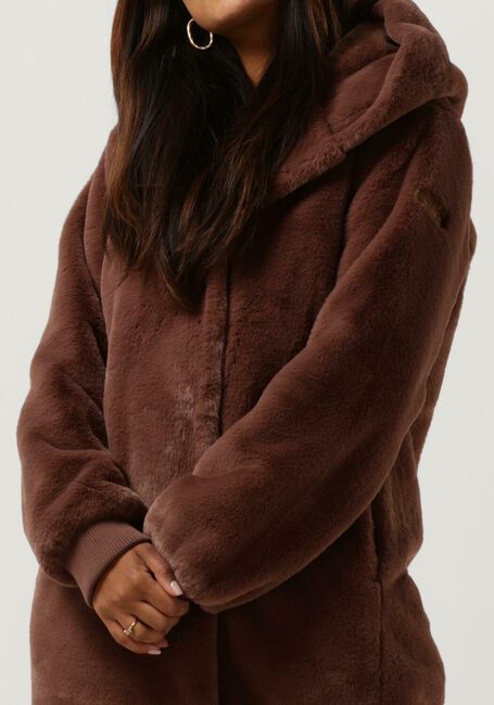 Paarse MOSCOW Faux fur jas NADJANA - large