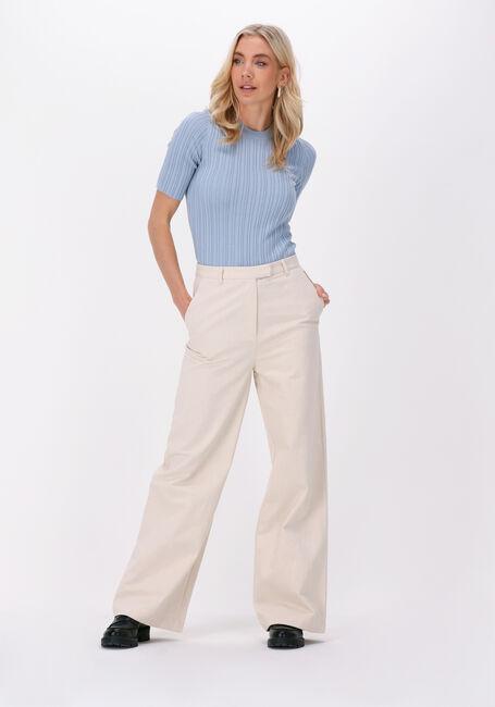 Lichtblauwe ANOTHER LABEL Top CELOSIA KNITTED PULL - large
