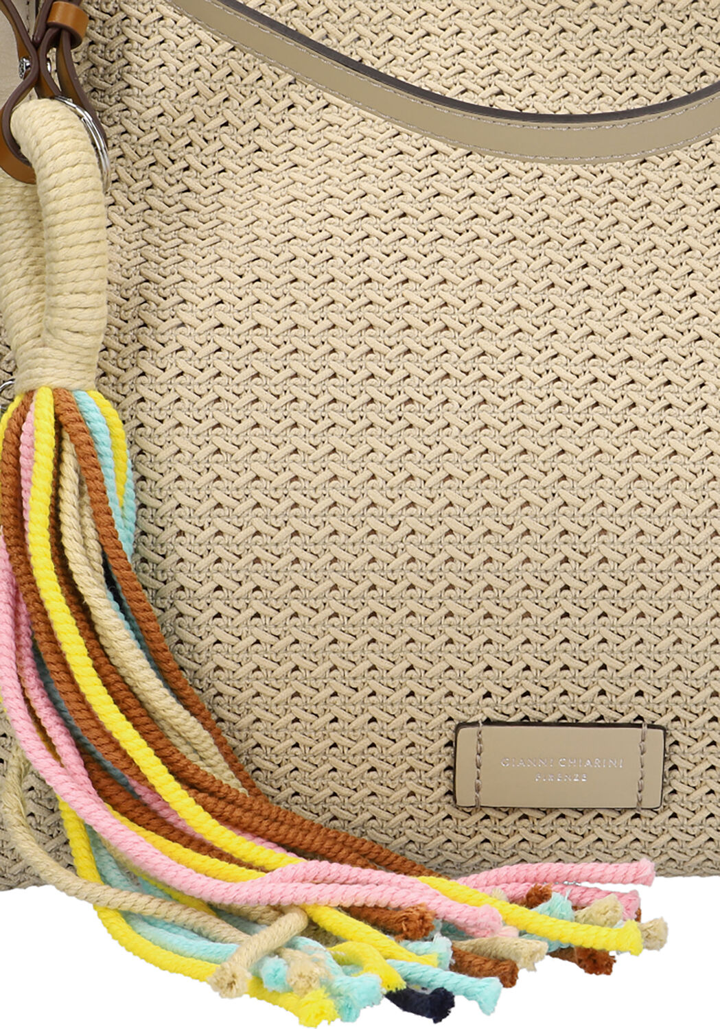 Beige GIANNI CHIARINI Handtas JADE - large