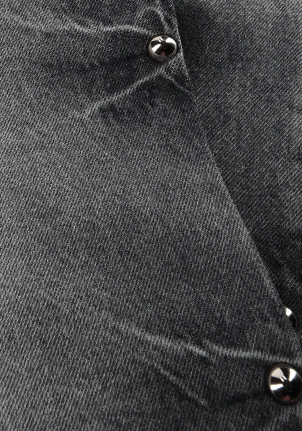 Grijze HOMAGE Wide jeans MID WAIST JEANS WITH BIG STUDS - large