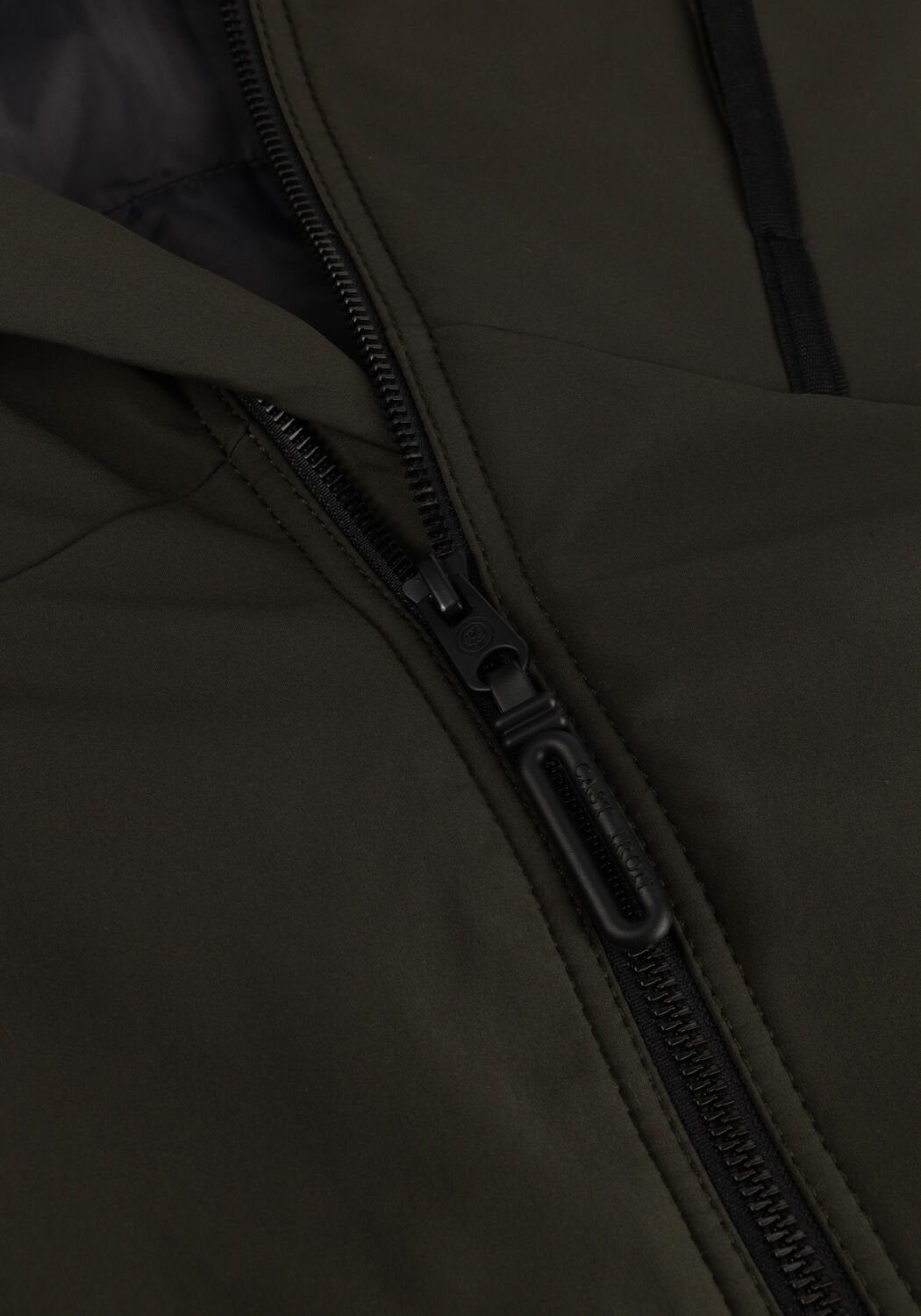 Beige CAST IRON Parka's HOODED JACKET SOFTSHELL SUPERBOLT - large