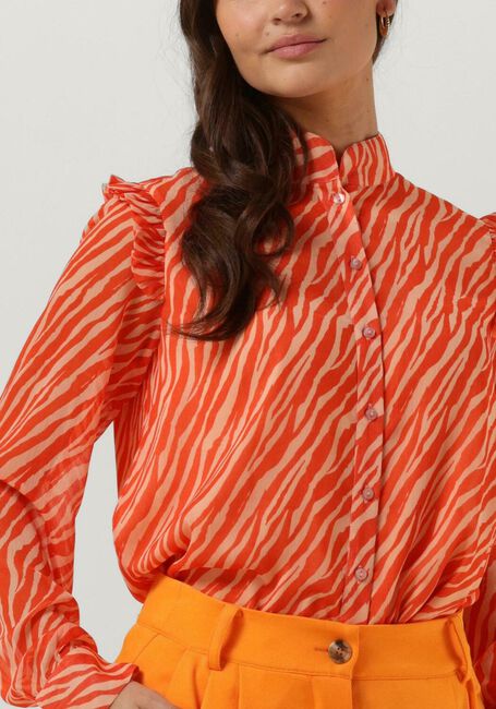 Oranje NOTES DU NORD Blouses GENNY RECYCLED SHIRT - large