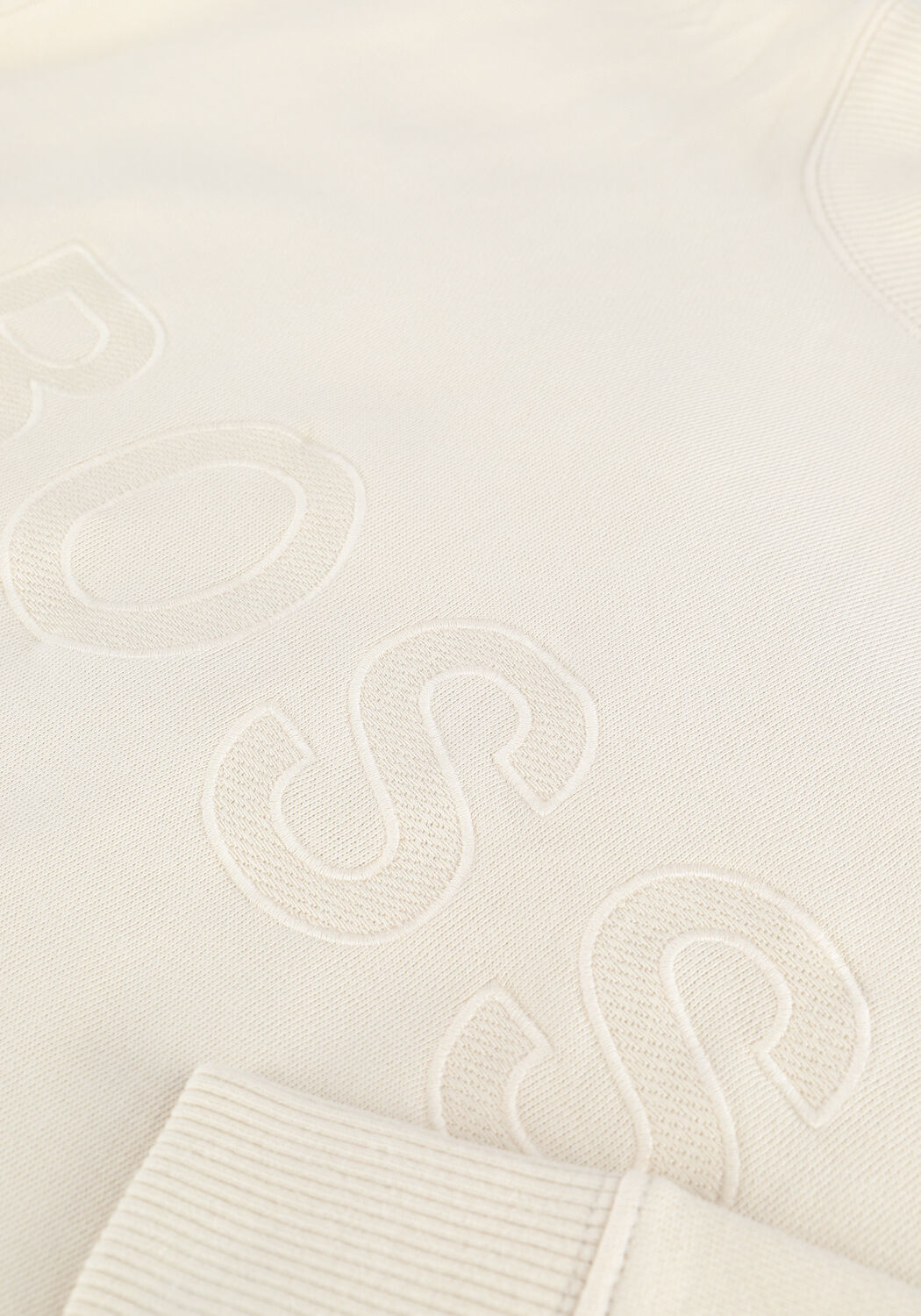 Gebroken wit BOSS BLACK Trui WELOGO 10236723 - large