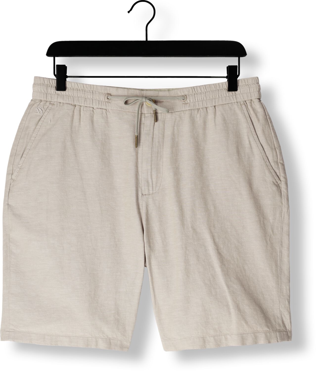 SCOTCH & SODA Heren Broeken Fave Cotton linen Twill Bermuda Beige