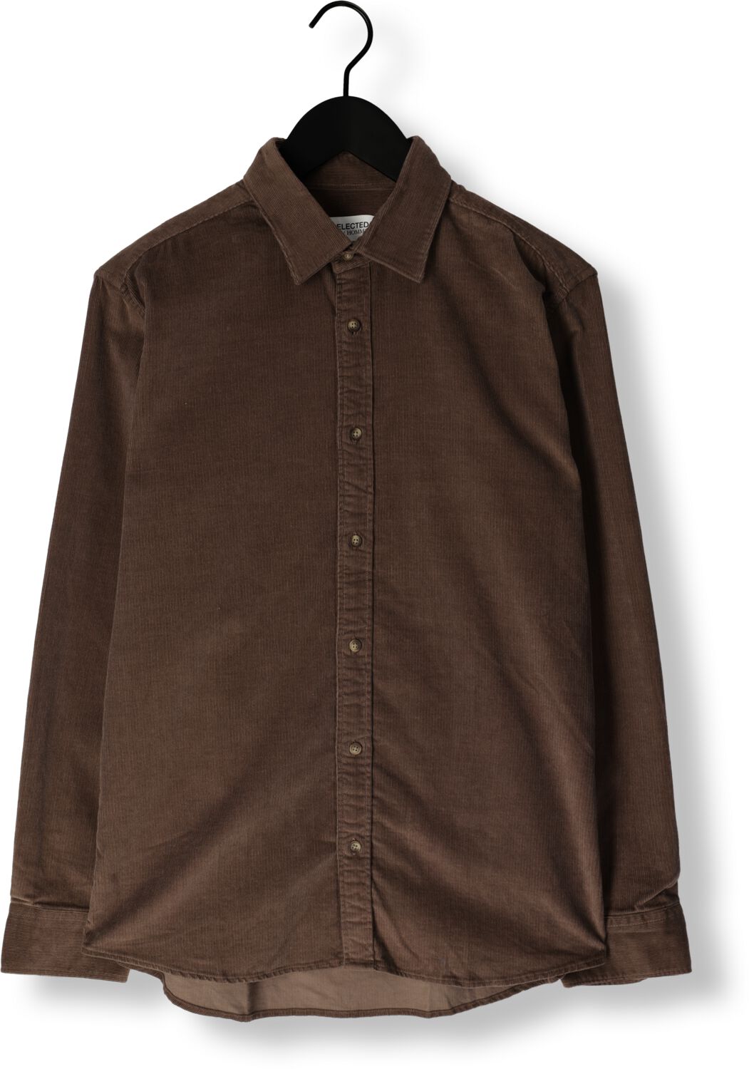 SELECTED HOMME Heren Overshirts Slhregowen-cord Shirt Ls W Groen