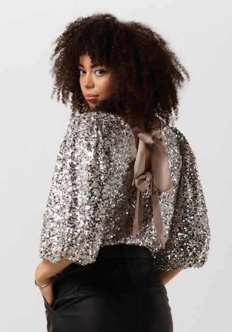Gouden NEO NOIR Blouses LORRAINE SEQUINS BLOUSE - large