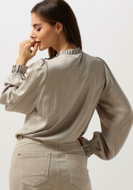 Groene SUMMUM Blouses TOP PUFFY SLEEVES SILKY TOUCH - large