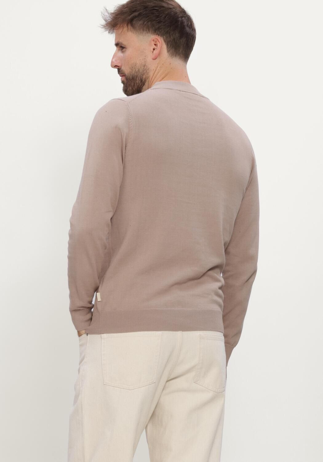 Taupe MACED Trui M-ALEX - large