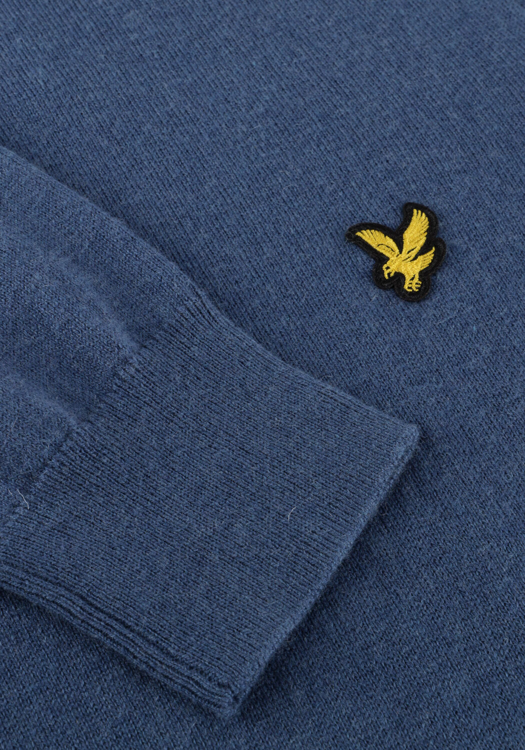 Blauwe LYLE & SCOTT Trui COTTON MERINO QUARTER ZIP JUMPER - large