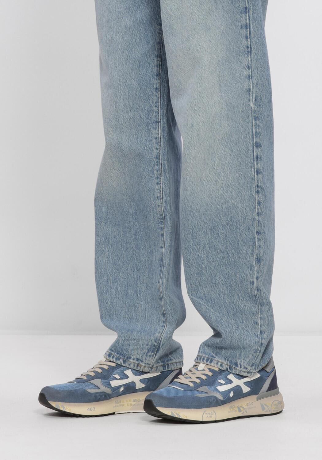 Blauwe PREMIATA Lage sneakers MICK - large