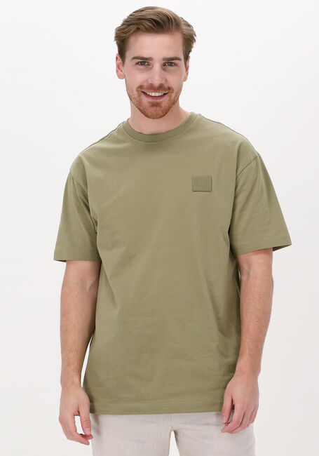 Blauwe COLOURFUL REBEL T-shirt UNI PATCH BASIC TEE - large