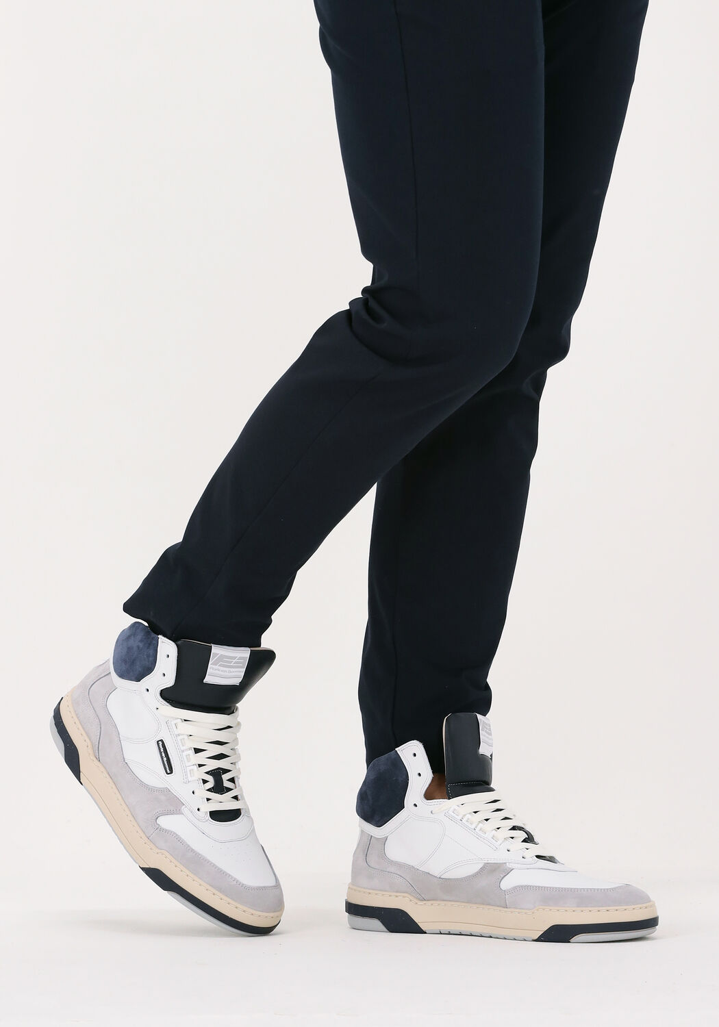 Witte FLORIS VAN BOMMEL Hoge sneakers SFM-10117-01 - large